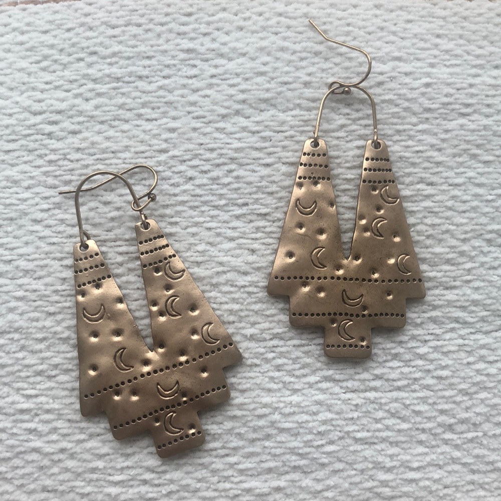Boho moon earrings